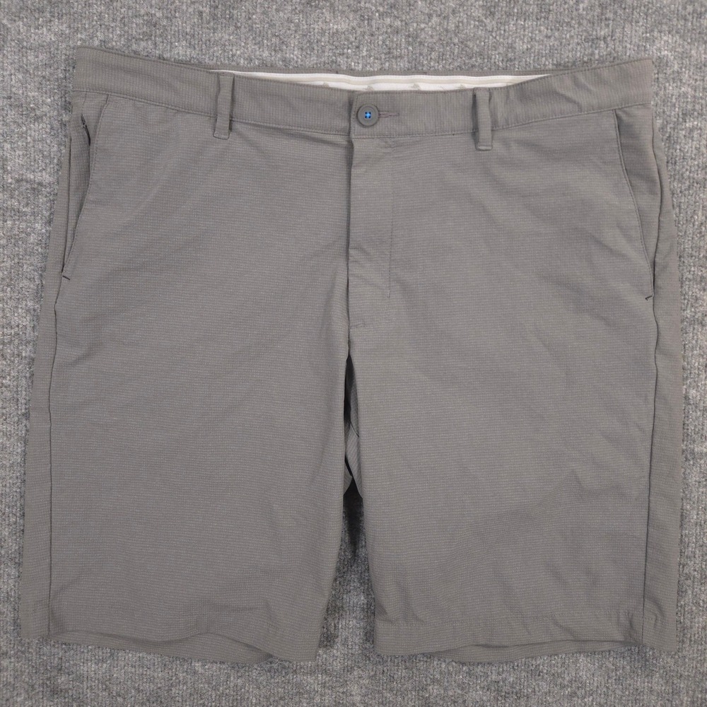 Tommy Bahama Chip Shot IslandZone Shorts Mens 38 Gray Performance 10" Inseam